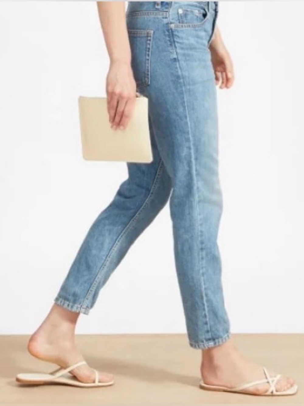 Everlane The Super-Soft Relaxed Jean Size 31 Organic Cotton Straight Leg Ankle - Picture 3 of 14